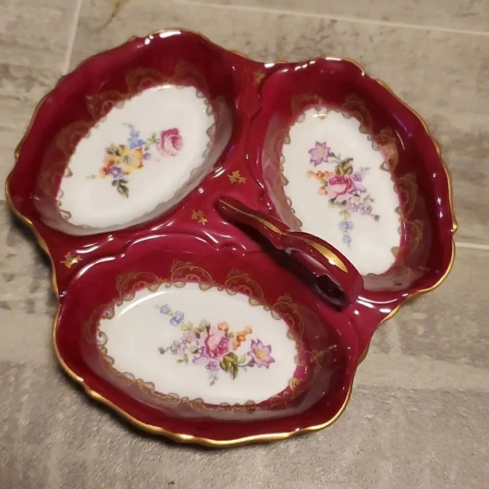 Vintage French Relish Divded Dish